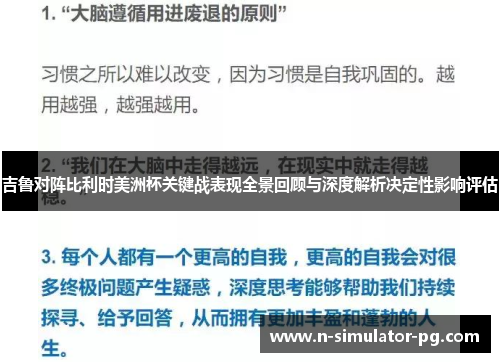 吉鲁对阵比利时美洲杯关键战表现全景回顾与深度解析决定性影响评估